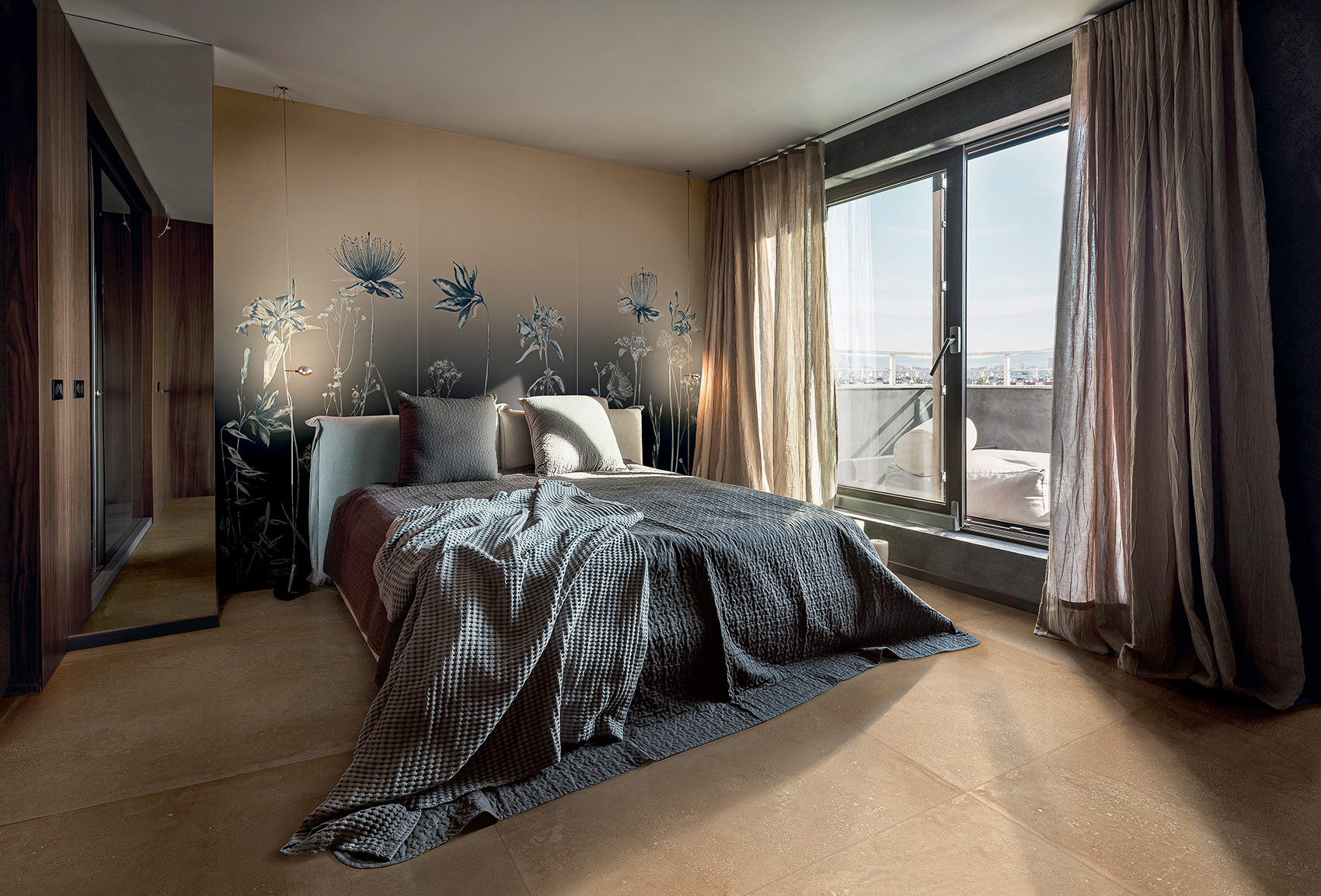 Cozy Bedroom In Contemporary Interior
